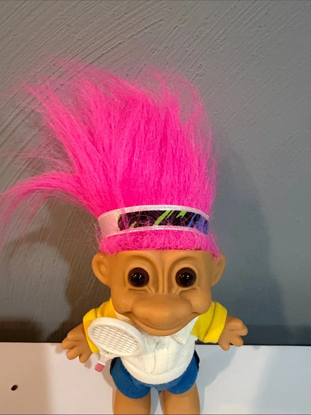 Russ Berrie My Lucky Tennis Player troll doll